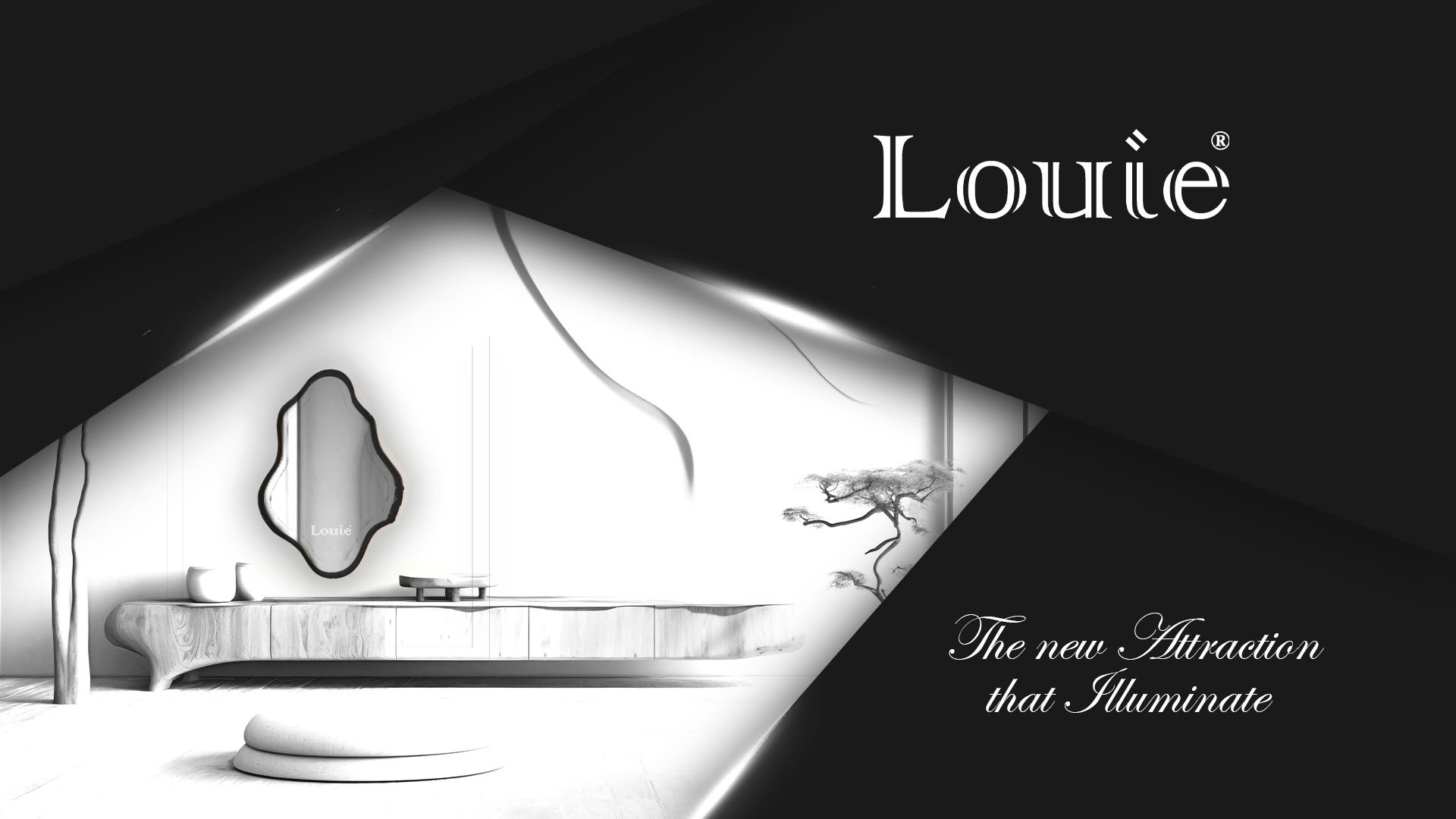 Louie Luxury LED Mirror Banner